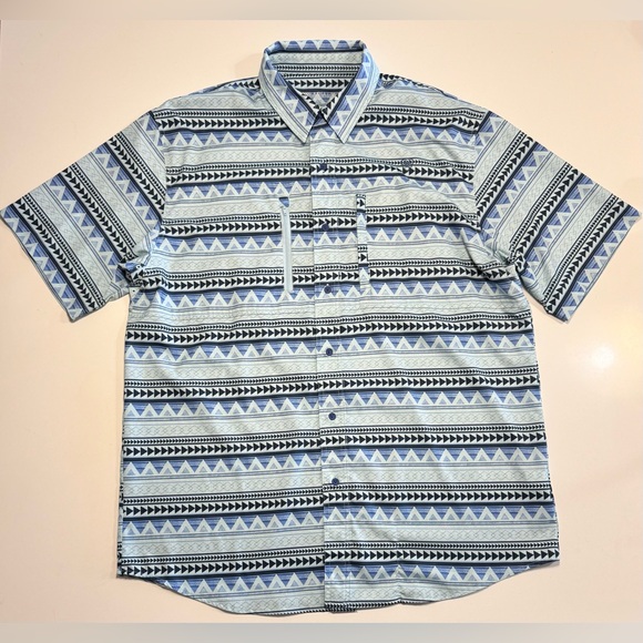 Ariat Other - Ariat AriatTEK Shirt Mens Large VentTEK Outbound Aztec Short Sleeve Fishing Vent